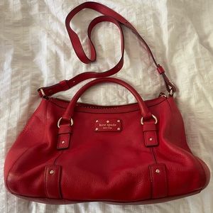 Kate Spade, Red Leather, Purse
